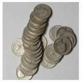 28 -  1940 Silver Liberty Quarters