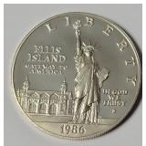 1986-S Ellis Island Silver Dollar Commemorative Coin