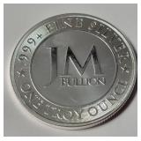 JM Bullion 1 Troy OZ Pure Silver  - Very Nice
