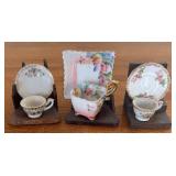 Vintage Tiny Teacups with Saucers