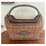 Wicker Literature Stand