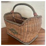 Wicker Literature Stand