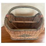 Wicker Literature Stand