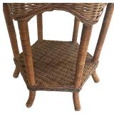 Vintage Wicker Accent Table