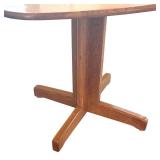 Vintage Wooden Table with Pair of Windsor Style Nichols and Stone Chairs