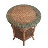 Vintage Wicker Accent Table
