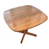 Vintage Wooden Table with Pair of Windsor Style Nichols and Stone Chairs