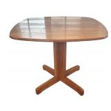 Vintage Wooden Table with Pair of Windsor Style Nichols and Stone Chairs