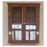 Vintage Wall Mounted Display Cabinet