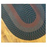 Vintage Braided Oval Rug