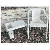 Patio Chair with Side Table