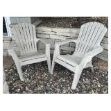Pair of Adirondack Patio Chairs