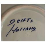 Four Teacups with Saucers by Delft, Royal Crown Derby, Japanese Lithophane Teacup and More