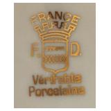 Four Teacups with Saucers by Delft, Royal Crown Derby, Japanese Lithophane Teacup and More