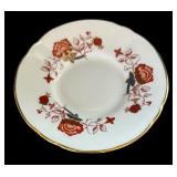 Four Teacups with Saucers by Delft, Royal Crown Derby, Japanese Lithophane Teacup and More