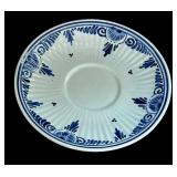 Four Teacups with Saucers by Delft, Royal Crown Derby, Japanese Lithophane Teacup and More