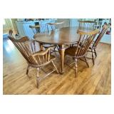Vintage Conant and Ball Dining Room Table and Chairs Set