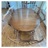 Vintage Conant and Ball Dining Room Table and Chairs Set
