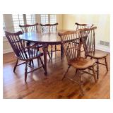 Vintage Conant and Ball Dining Room Table and Chairs Set