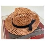 Vintage Miniature Resistol Hat / Vintage Resistol Miniature Woven Hat Salesman Sample