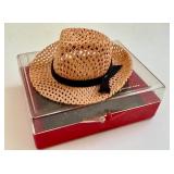 Vintage Miniature Resistol Hat / Vintage Resistol Miniature Woven Hat Salesman Sample