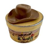 Vintage Miniature Stetson Hat / Vintage Stetson Miniature Plastic Western Cowboy Hat Salesman Sample