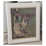 Framed Tee Times Advertisement Signed by Arnold Palmer