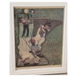 Framed Tee Times Advertisement Signed by Arnold Palmer