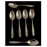 Six Wallace Stradivari Sterling Silver Teaspoons