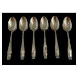 Six Wallace Stradivari Sterling Silver Teaspoons