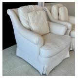 Pair of Neutral Colored Upholstered Chairs by Sherrill