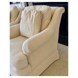 Pair of Neutral Colored Upholstered Chairs by Sherrill