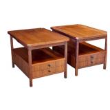 Pair of Jack Cartwright Side Tables Circa 1960 / Jack Cartwright for Founders Side / End Table