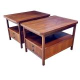 Pair of Jack Cartwright Side Tables Circa 1960 / Jack Cartwright for Founders Side / End Table