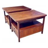 Pair of Jack Cartwright Side Tables Circa 1960 / Jack Cartwright for Founders Side / End Table