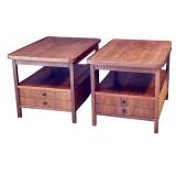Pair of Jack Cartwright Side Tables Circa 1960 / Jack Cartwright for Founders Side / End Table