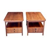 Pair of Jack Cartwright Side Tables Circa 1960 / Jack Cartwright for Founders Side / End Table