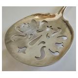 Vintage Sterling Silver Slotted Flat Spoon