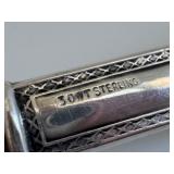 Vintage Sterling Silver Slotted Flat Spoon