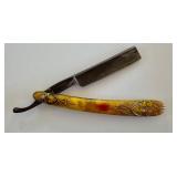 Vintage Art Deco Straight Razor with Case