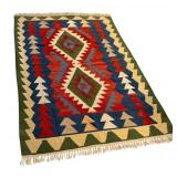 Hand Woven Kurdish Kilimanjaro Vintage Rug