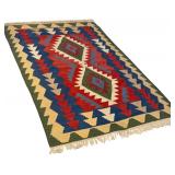 Hand Woven Kurdish Kilimanjaro Vintage Rug