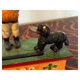 Vintage Cast Iron Mechanical Trick Dog Bank