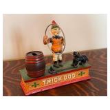 Vintage Cast Iron Mechanical Trick Dog Bank