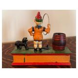 Vintage Cast Iron Mechanical Trick Dog Bank
