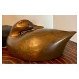 Two Vintage Wooden Decorative Decoys