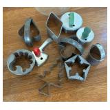 Vintage Cookie Cutters in Glass Canisters