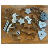 Vintage Cookie Cutters in Glass Canisters