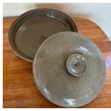 Signed Handcrafted Pottery Covered Dish