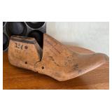 Vintage Finds including Bottles, Shoe Form, Cast Iron Pop Over Pan and More